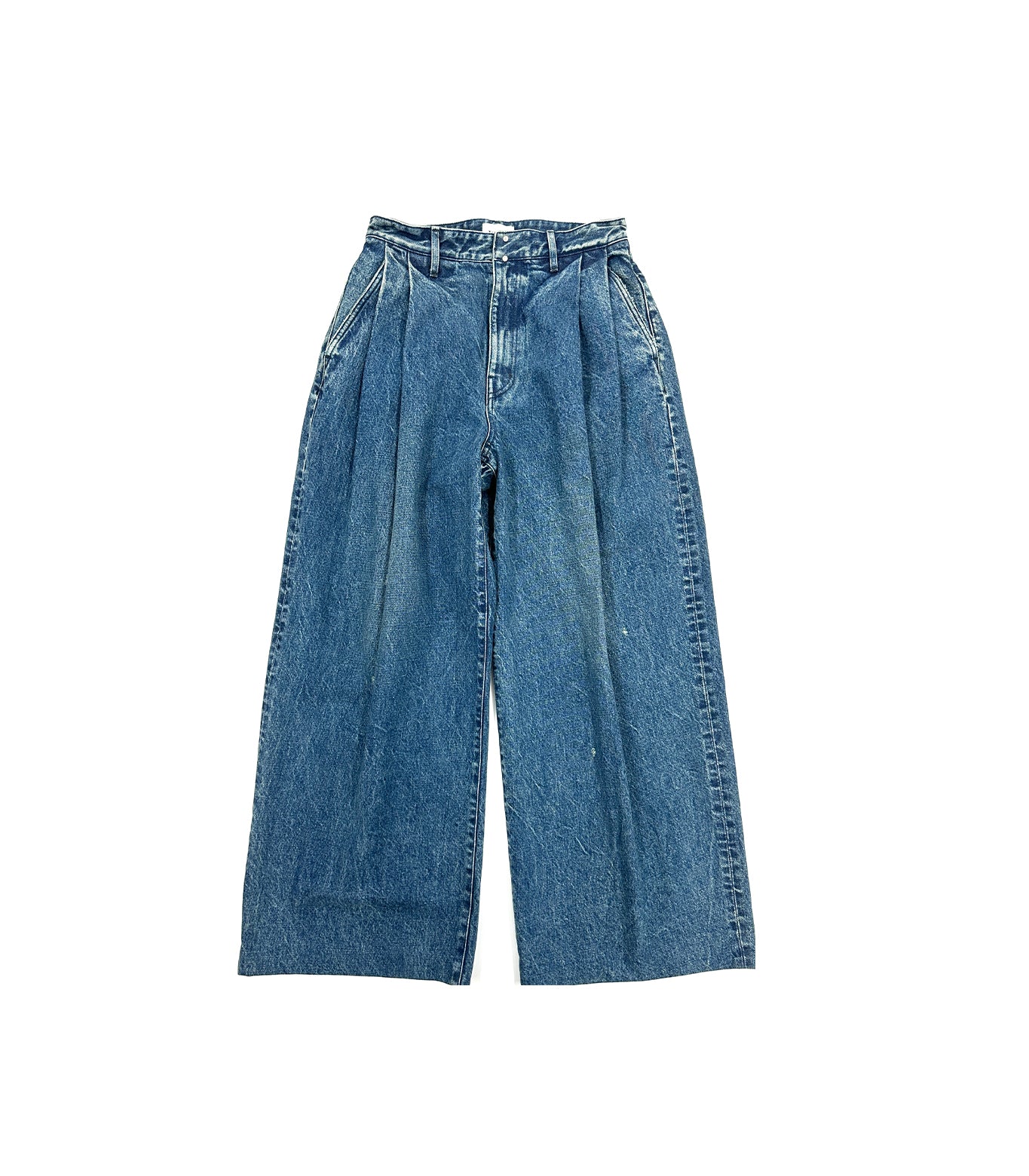 HAKAMA JEAN TROUSERS - GREEN BLUE