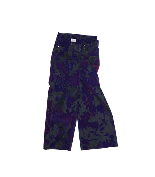 WIDE JEAN TROUSERS - PURPLE ROSE