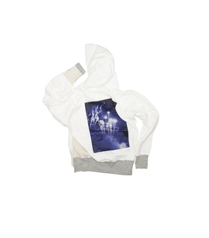 THE SWEAT HOODIE - WHITE/THE MOMENT - TANAKA