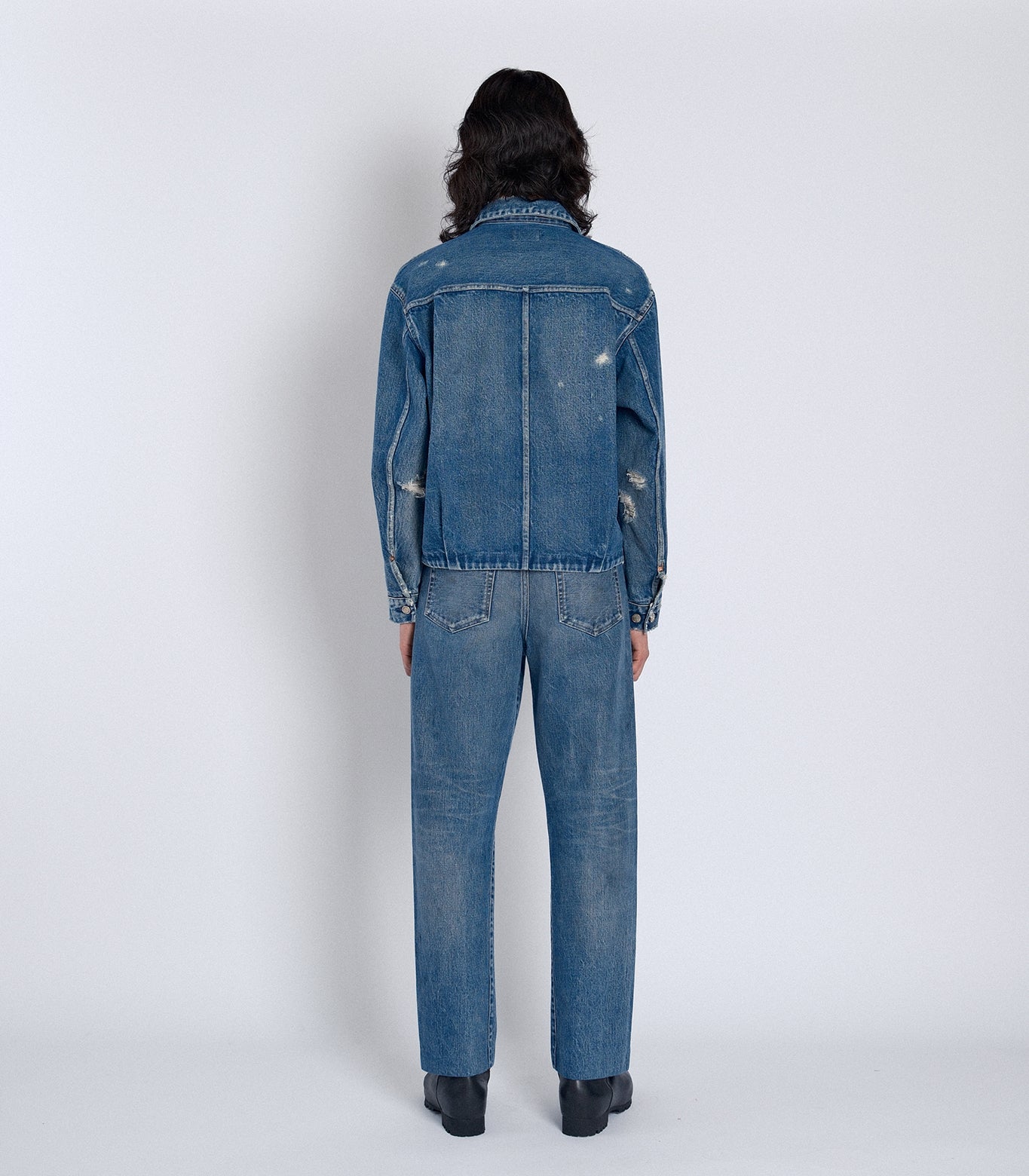 STRAIGHT JEAN TROUSERS - 60's BLUE