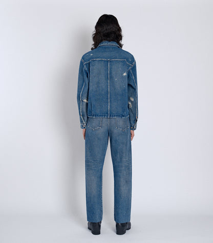STRAIGHT JEAN TROUSERS - 60's BLUE - TANAKA