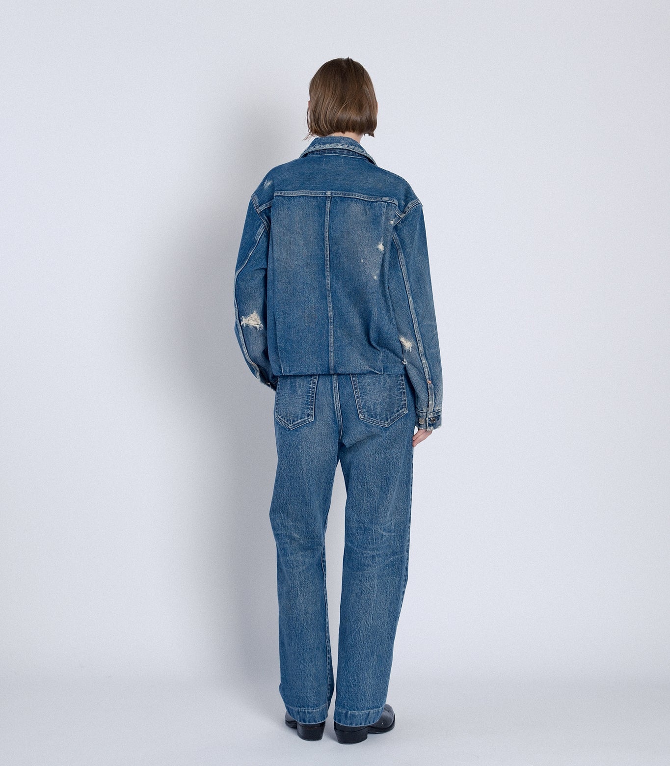 STRAIGHT JEAN TROUSERS - 60's BLUE