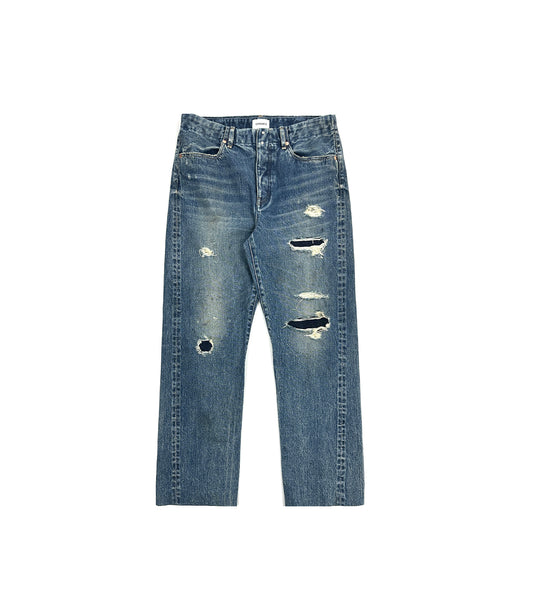 STRAIGHT JEAN TROUSERS - 60's BLUE