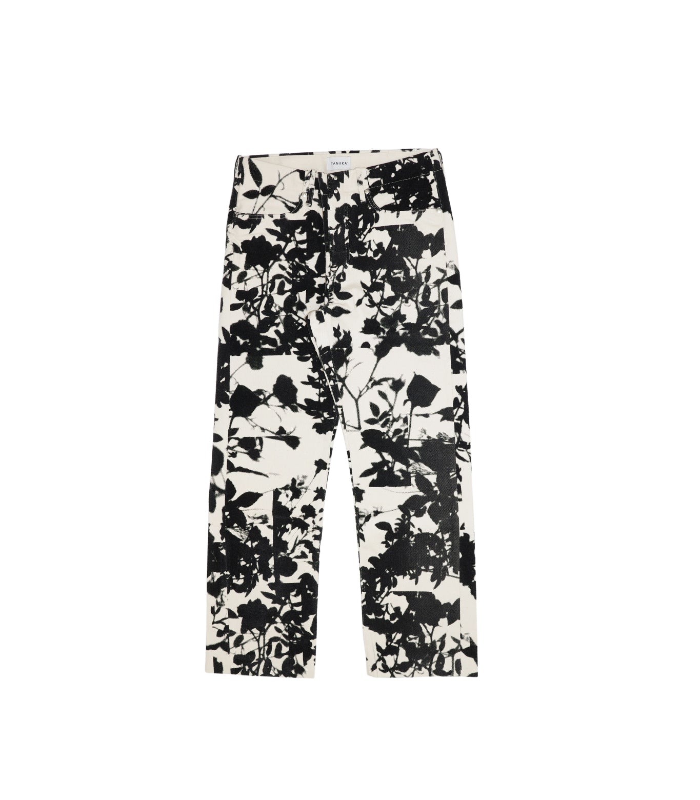 STRAIGHT JEAN TROUSERS - BLACK ROSE - TANAKA