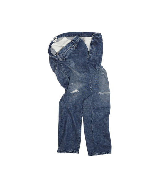 THE STRAIGHT JEAN TROUSERS - DARK BLUE - TANAKA