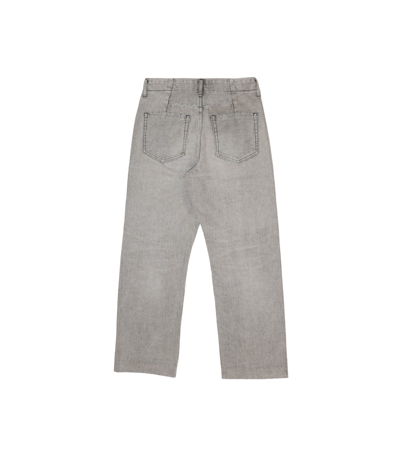 STRAIGHT JEAN TROUSERS - LIGHT GRAY