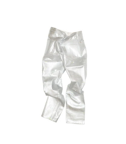 THE STRAIGHT JEAN TROUSERS - SILVER - TANAKA