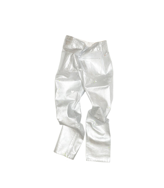 THE STRAIGHT JEAN TROUSERS - SILVER - TANAKA