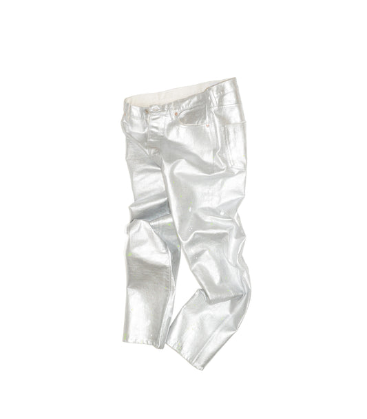THE STRAIGHT JEAN TROUSERS - SILVER - TANAKA