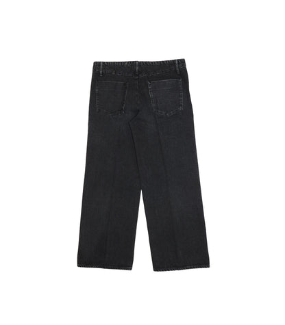 SELVEDGE JEAN TROUSERS - BLACK - TANAKA