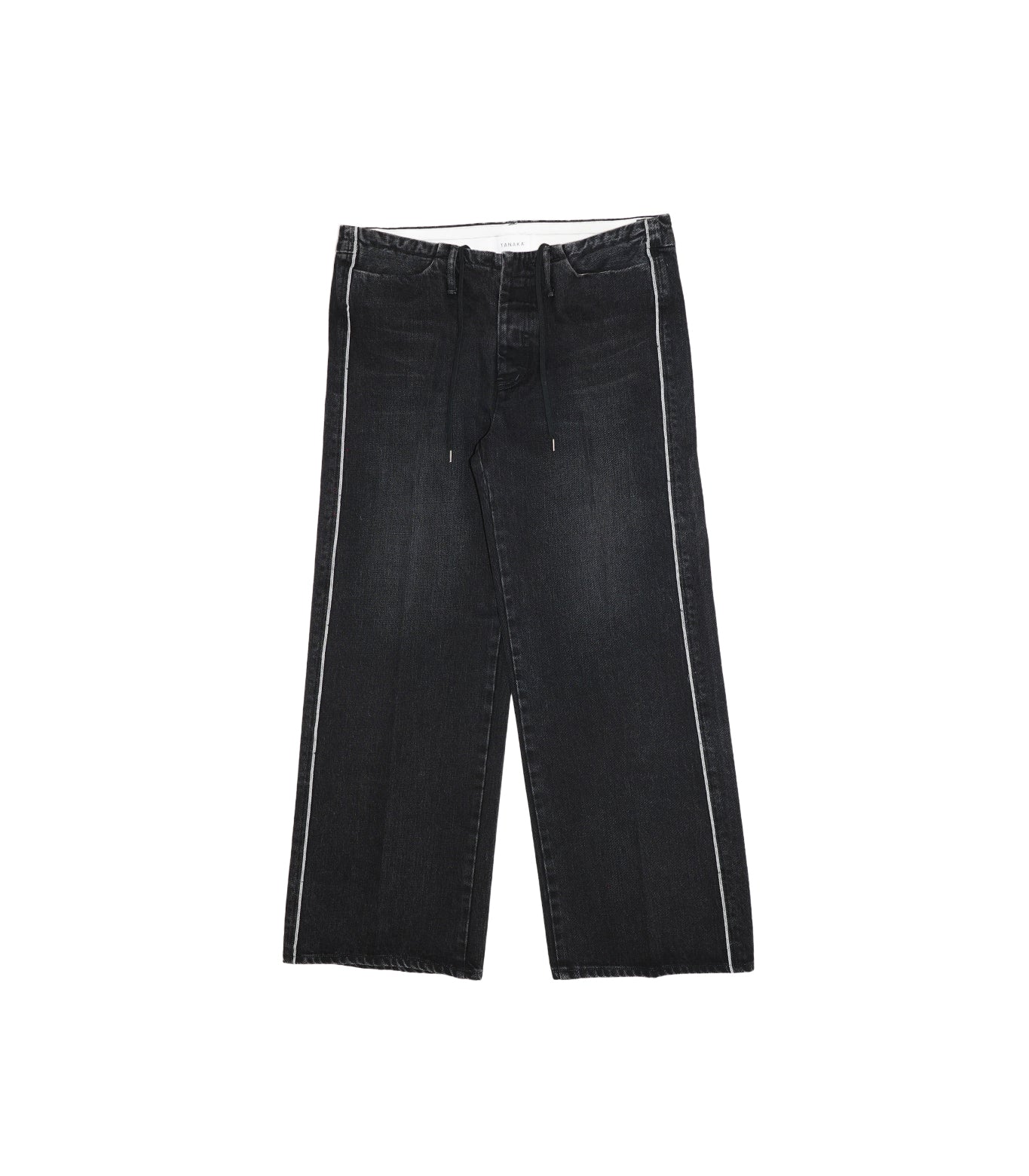 SELVEDGE JEAN TROUSERS - BLACK - TANAKA