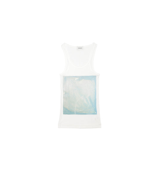 TANK TOP - LIGHT BLUE CACTUS - TANAKA