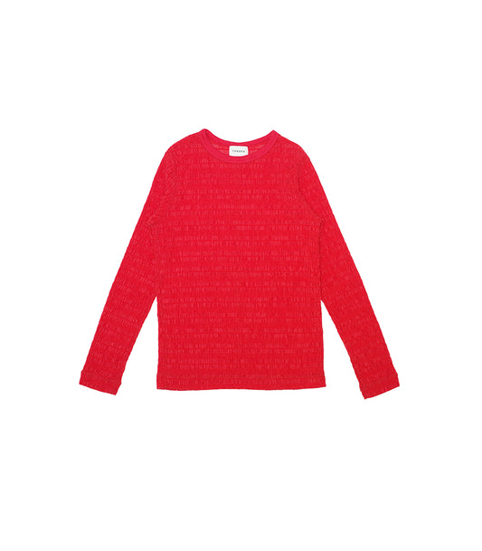 LONG SLEEVE TEE - RED - TANAKA