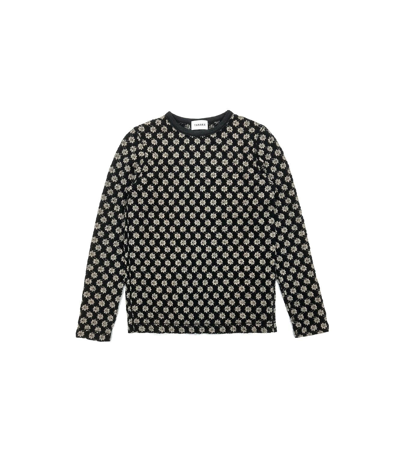LONG SLEEVE TEE - BLACK FLOWER