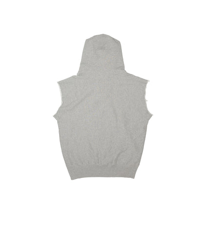 SLEEVELESS HOODIE - HEATHER GRAY - TANAKA