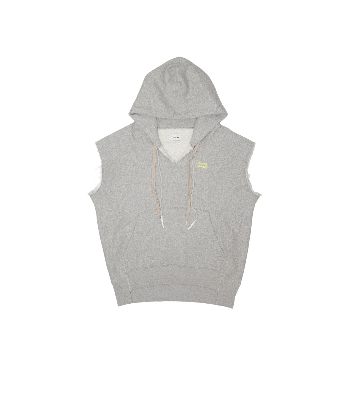 SLEEVELESS HOODIE - HEATHER GRAY - TANAKA
