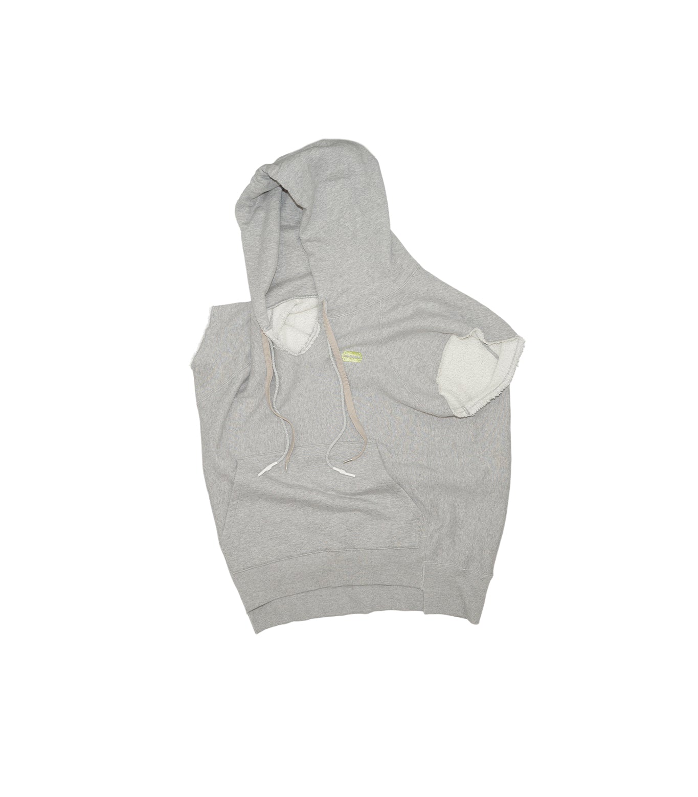 SLEEVELESS HOODIE - HEATHER GRAY - TANAKA