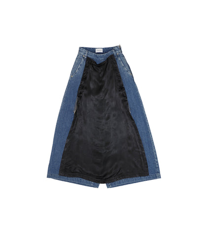 THE WIDE SKIRT PANTS - VINTAGE BLUE - TANAKA