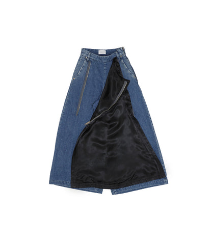THE WIDE SKIRT PANTS - VINTAGE BLUE - TANAKA