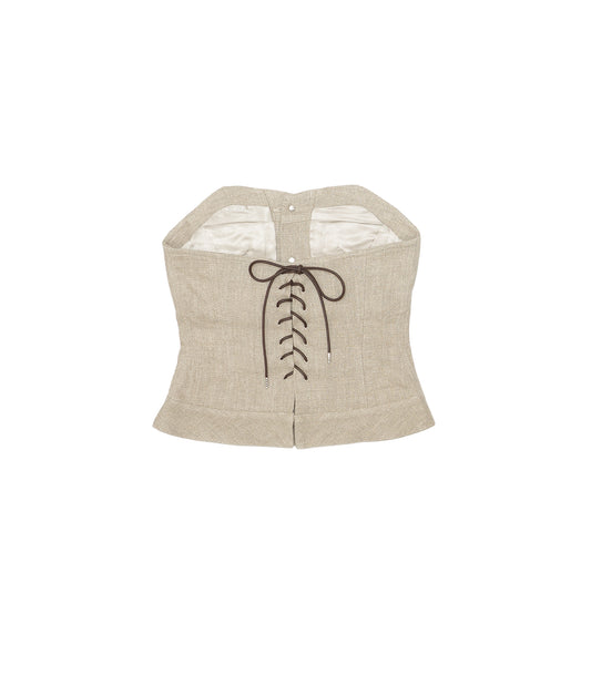 BUSTIER - LINEN - TANAKA