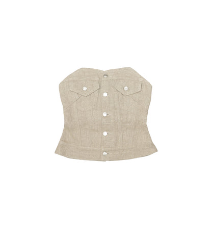 BUSTIER - LINEN - TANAKA