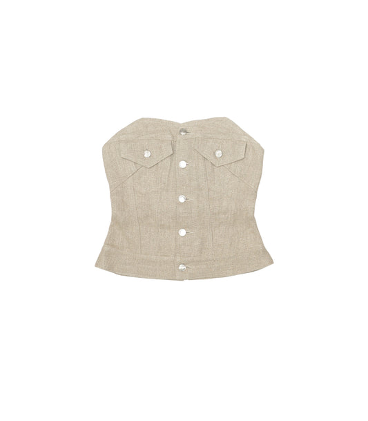 BUSTIER - LINEN - TANAKA