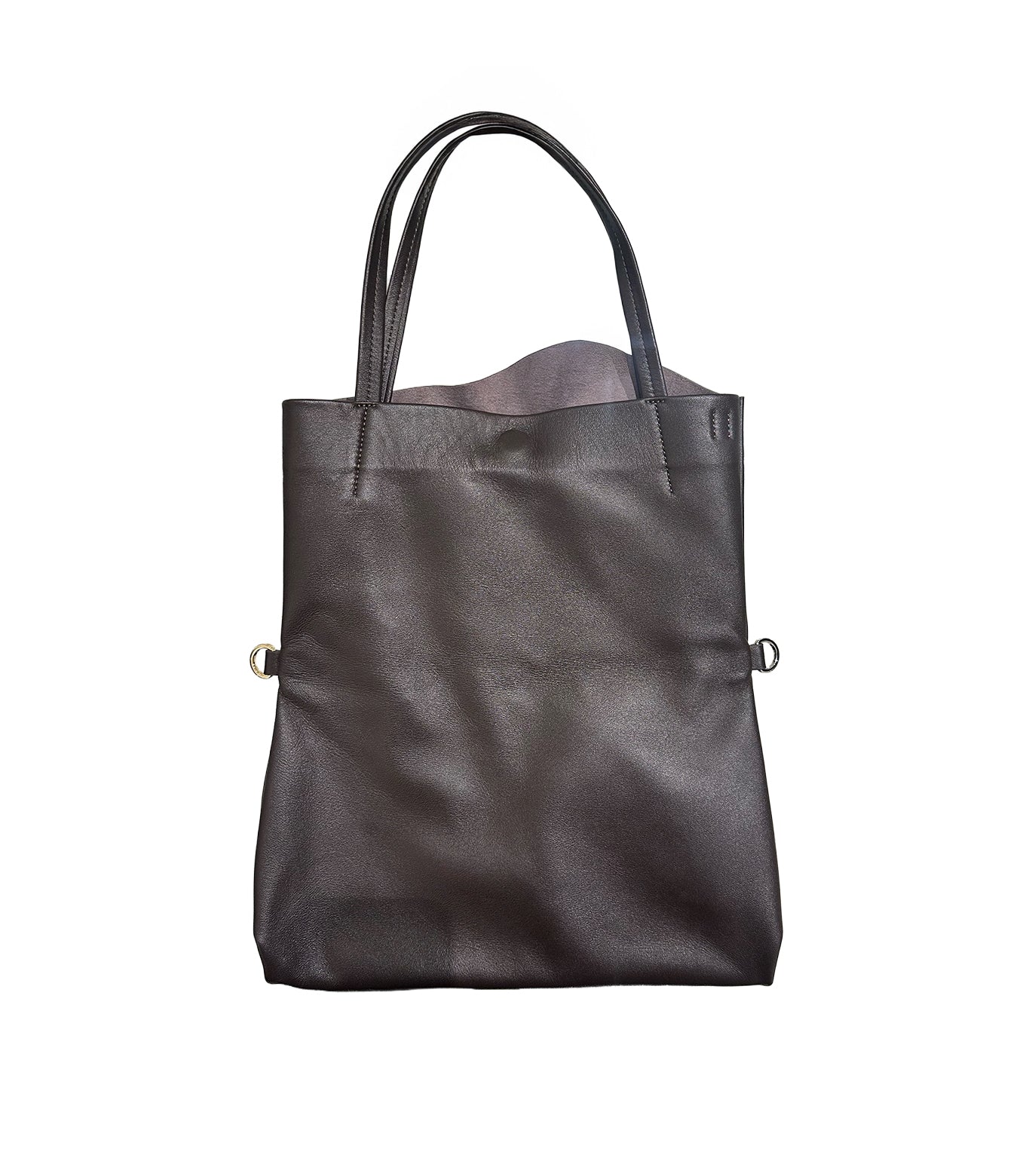 THE BAG M(STUDS) - BROWN