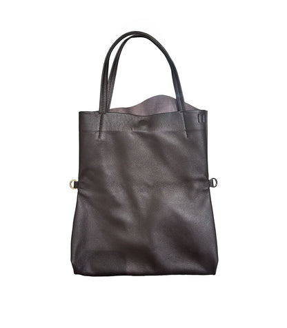 THE BAG M(STUDS) - BROWN - TANAKA