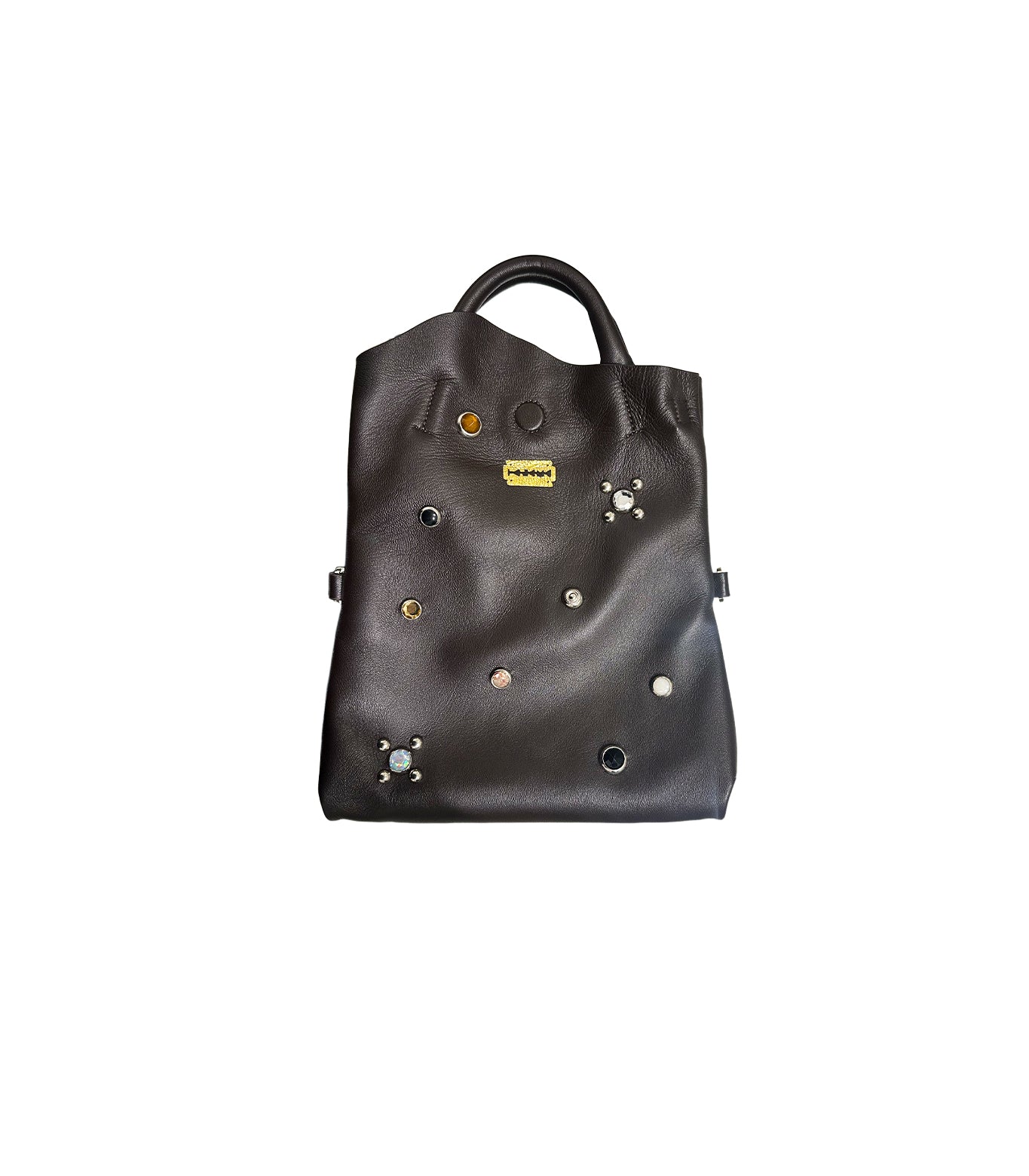 THE BAG S(STUDS) - BROWN
