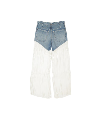 JEAN FLARE PANTS - MID BLUE - TANAKA
