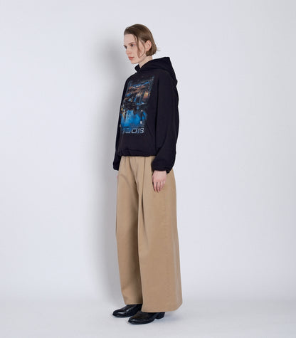 THE SWEAT HOODIE - BLACK - TANAKA