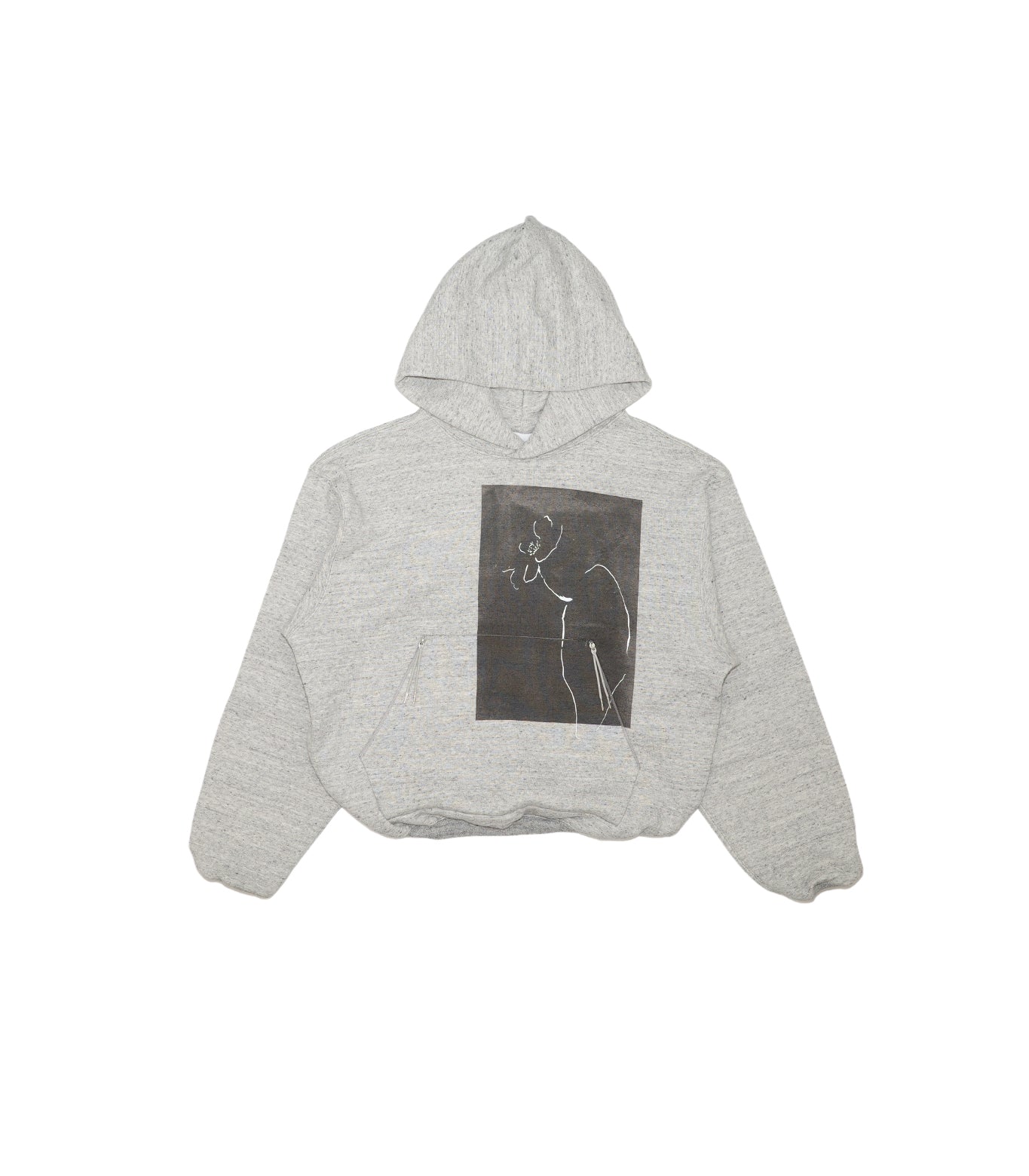 THE SWEAT HOODIE - HEATHER GRAY(CACTUS) - TANAKA