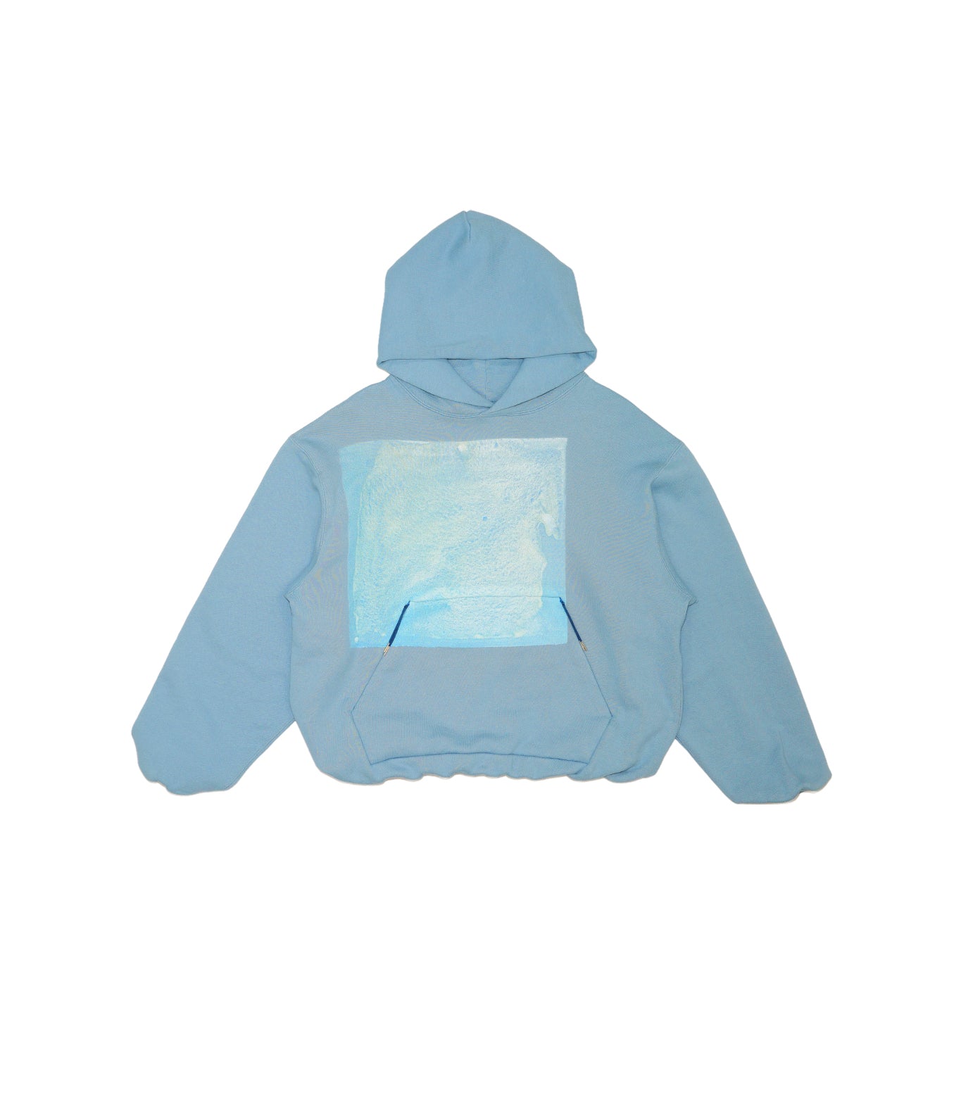 THE SWEAT HOODIE - LIGHT BLUE (FLOWER) - TANAKA
