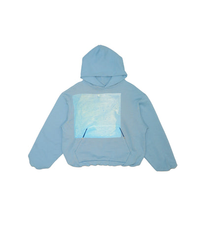THE SWEAT HOODIE - LIGHT BLUE (FLOWER) - TANAKA