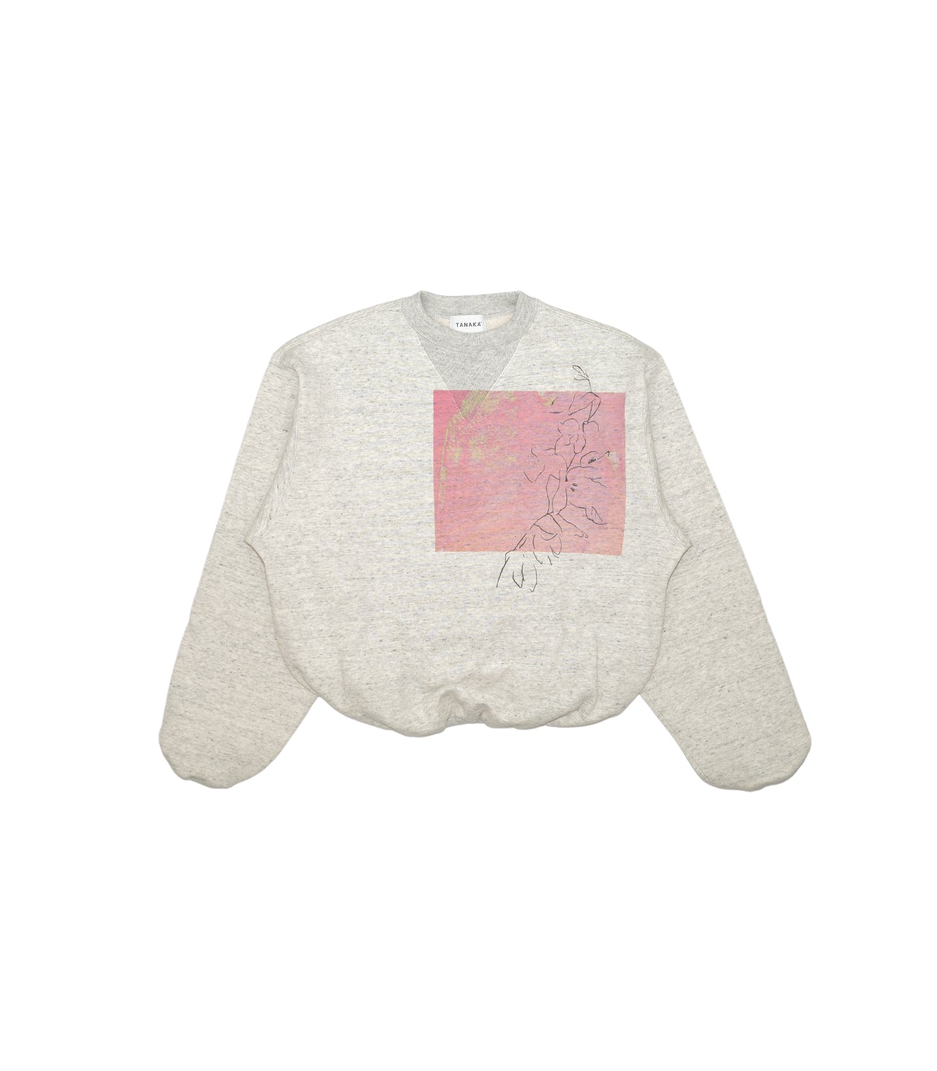 THE SWEATSHIRT - OATMEAL(FLOWER) - TANAKA