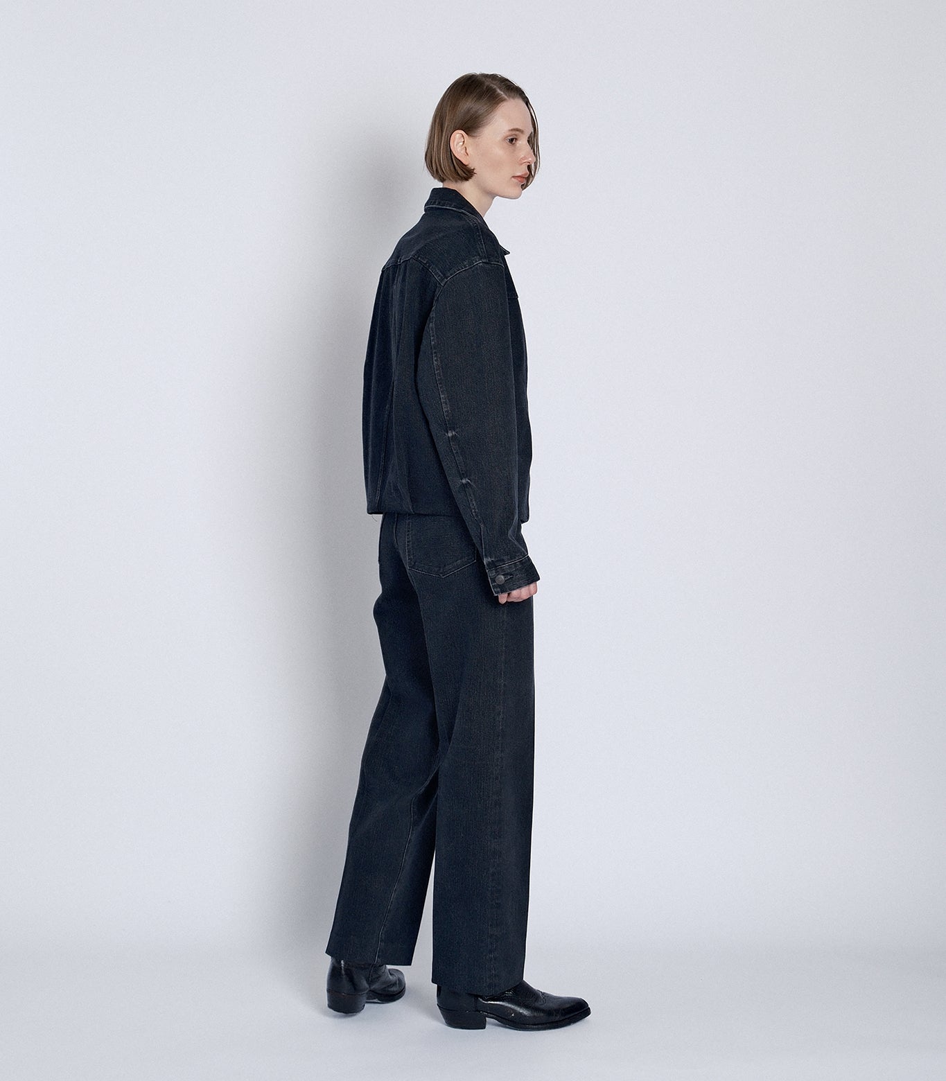 THE JEAN TROUSERS - BLACK