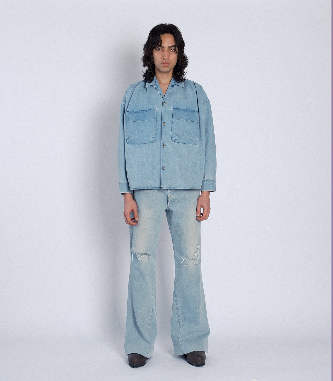OVERSHIRT -  ASH BLUE