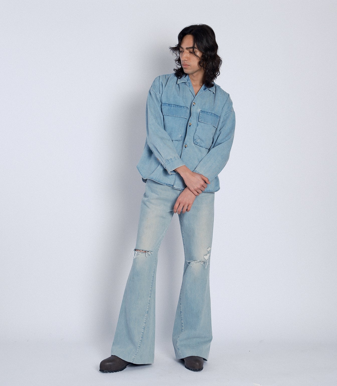 OVERSHIRT -  ASH BLUE