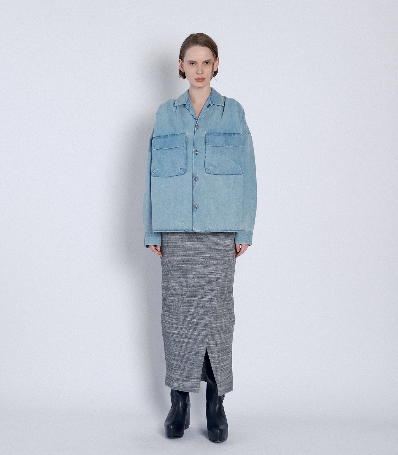 OVERSHIRT -  ASH BLUE