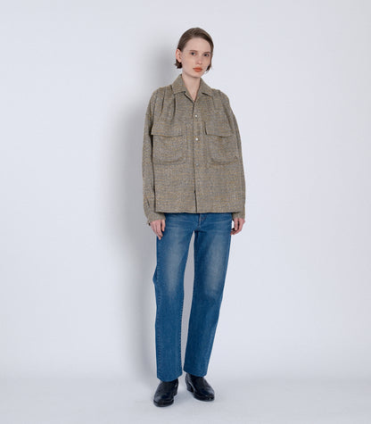 STRAIGHT JEAN TROUSERS - VINTAGE BLUE - TANAKA