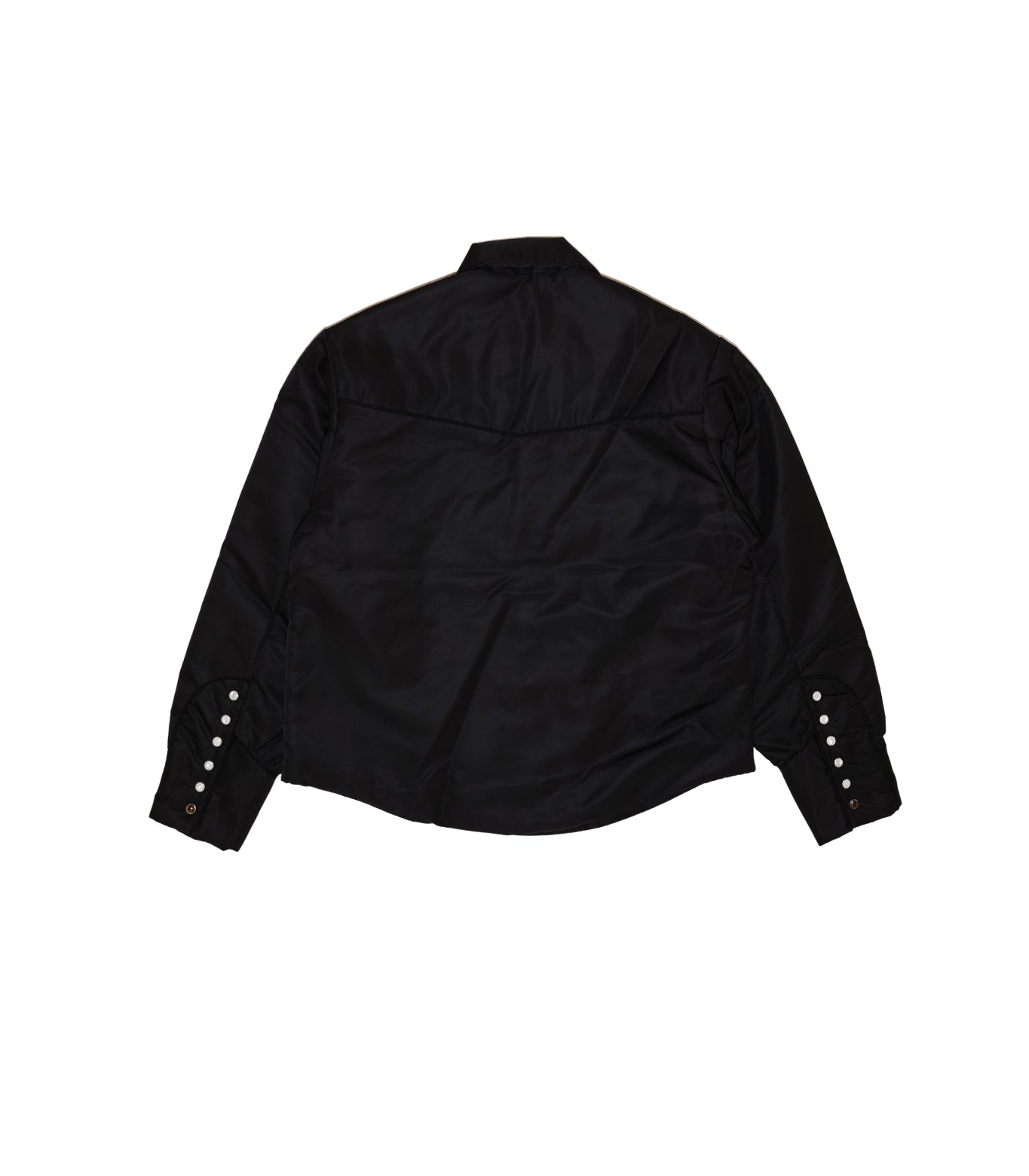 PADDED WESTERN SHIRT -  BLACK