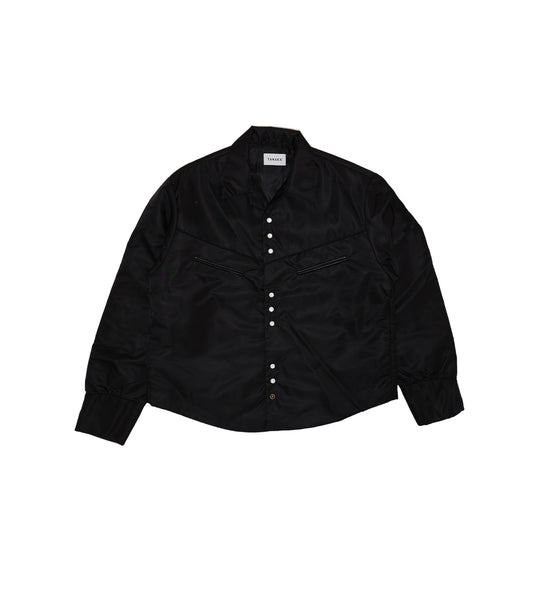 PADDED WESTERN SHIRT -  BLACK