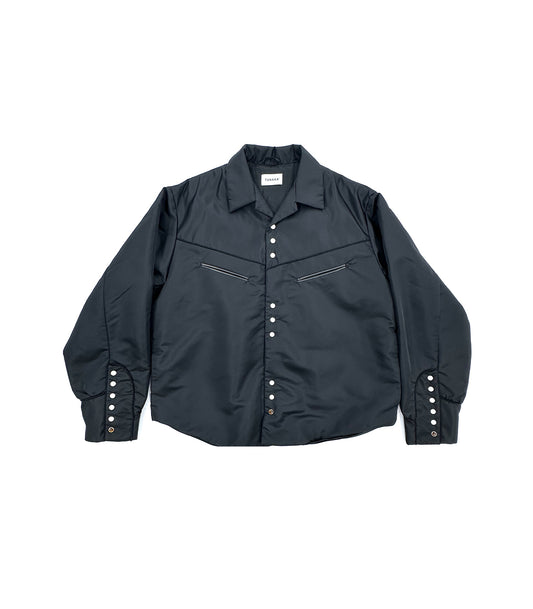 PADDED WESTERN SHIRT -  BLACK