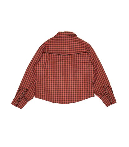 PADDED WESTERN SHIRT -  RED CHECK - TANAKA