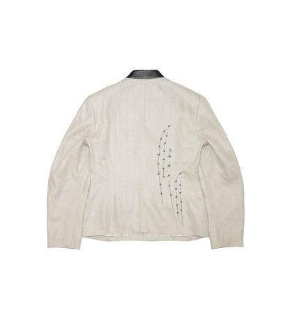 ZEN JACKET - LINEN(EMBROIDERY) - TANAKA