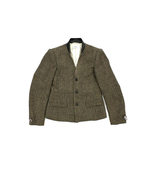 ZEN JACKET -  BROWN CHECK