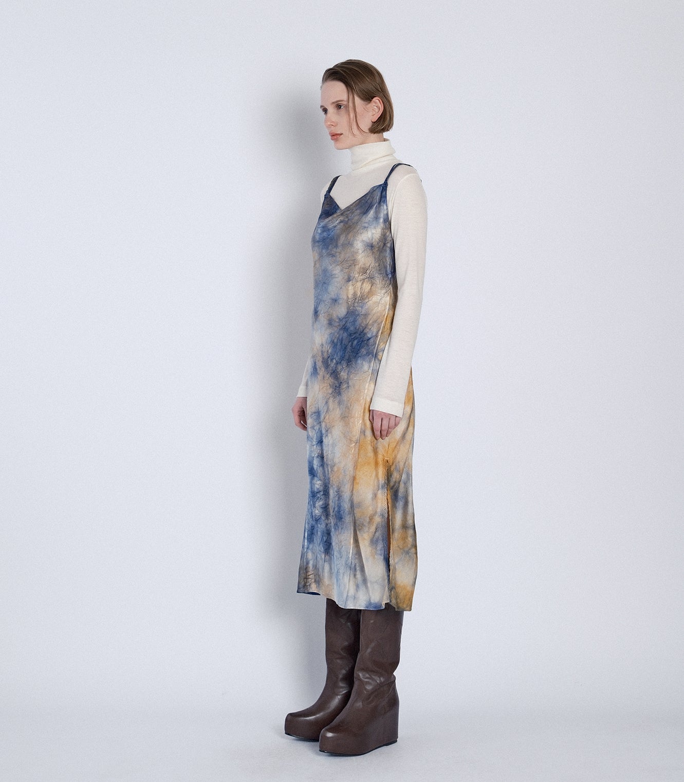 CAMI DRESS -  PURPLE ORANGE