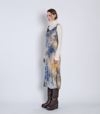 CAMI DRESS -  PURPLE ORANGE - TANAKA