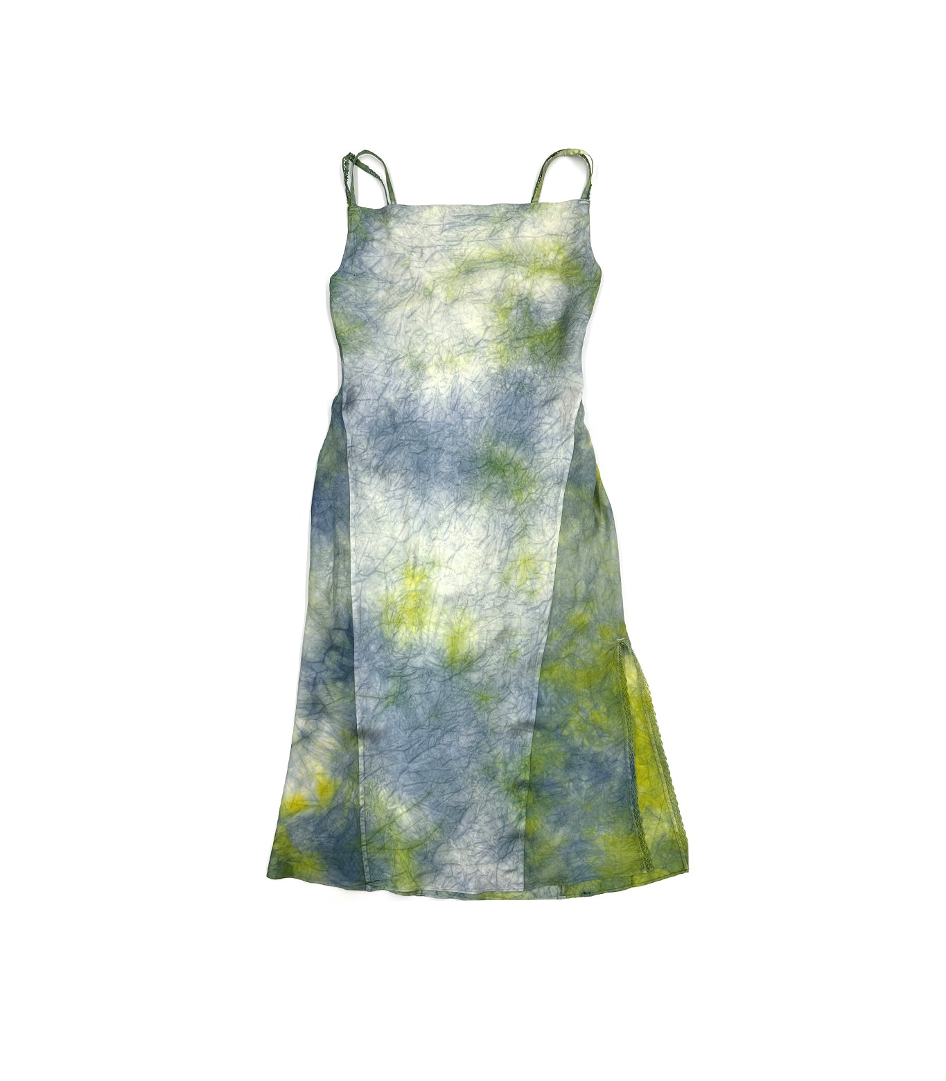 CAMI DRESS -  GREEN BLUE