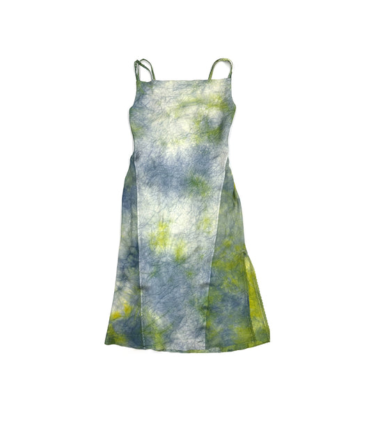 CAMI DRESS -  GREEN BLUE